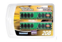 Transcend 2GB DDR2-667 KIT (TS2GDDR2-6K)